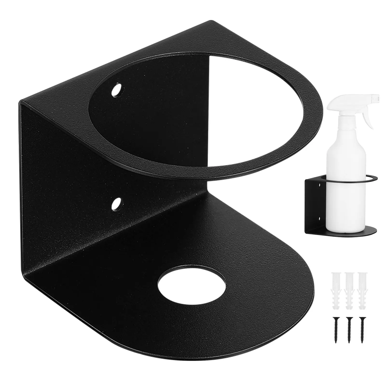 Spray Bottle Holder Wall Mount Single Hole Heavy-Duty Storage Rack for Garage Workspace Paint Bottle Organizer
Spray Bottle Holder Wall Mount Single Hole Heavy-Duty Storage Rack for Garage Workspace Paint Bottle Organizer