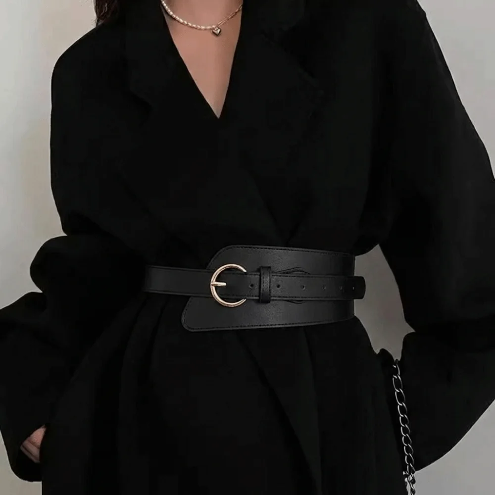 Модный широкий эластичный пояс-корсет в стиле ретро, универсальный декоративный пояс-накладка для юбок, платьев и топов
Модный широкий эластичный пояс-корсет в стиле ретро, универсальный декоративный пояс-накладка для юбок, платьев и топов