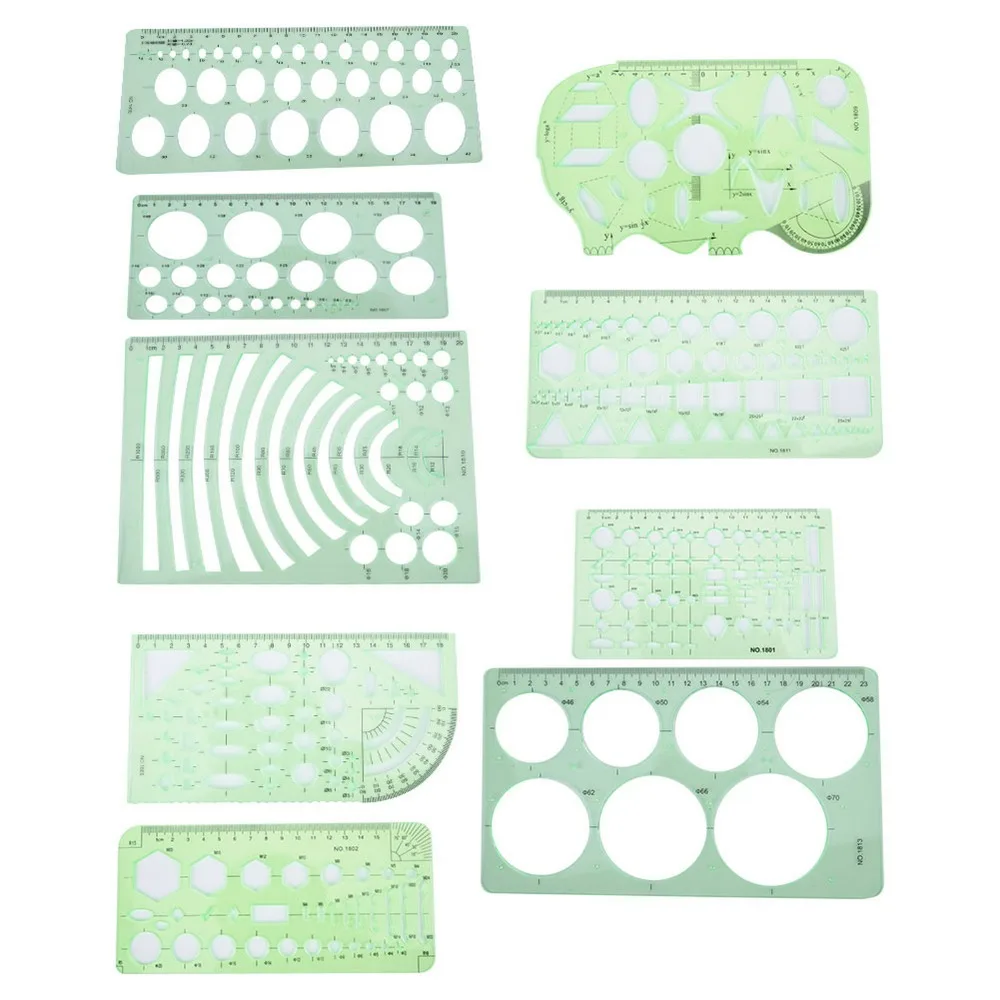6 Sets Architecture Draft Template Rulers Various Patterns Multi-function Drawing Template Smooth Precision Hollow Pattern Ruler
6 Sets Architecture Draft Template Rulers Various Patterns Multi-function Drawing Template Smooth Precision Hollow Pattern Ruler