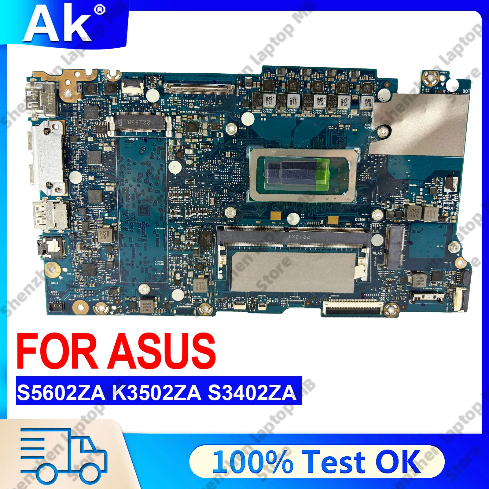 S5602ZA Mainboard For ASUS VivoBook K5602ZA S5602Z S5402ZA S5602ZA Laptop Motherboard With 12th Gen i5 i7 i9 CPU 100% tests OK
S5602ZA Mainboard For ASUS VivoBook K5602ZA S5602Z S5402ZA S5602ZA Laptop Motherboard With 12th Gen i5 i7 i9 CPU 100% tests OK