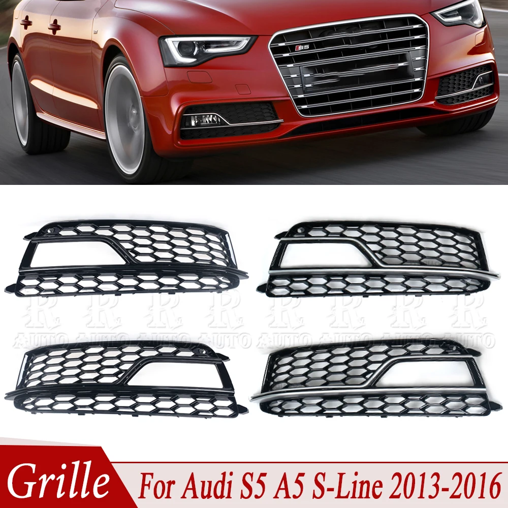 For Audi S5 A5 S-Line 2013-2016 Car Fog Lamp Frame Grill Mesh Shell Bezel Glossy Honeycomb Hole Panel Fog Light Cover 8T0807682M
For Audi S5 A5 S-Line 2013-2016 Car Fog Lamp Frame Grill Mesh Shell Bezel Glossy Honeycomb Hole Panel Fog Light Cover 8T0807682M