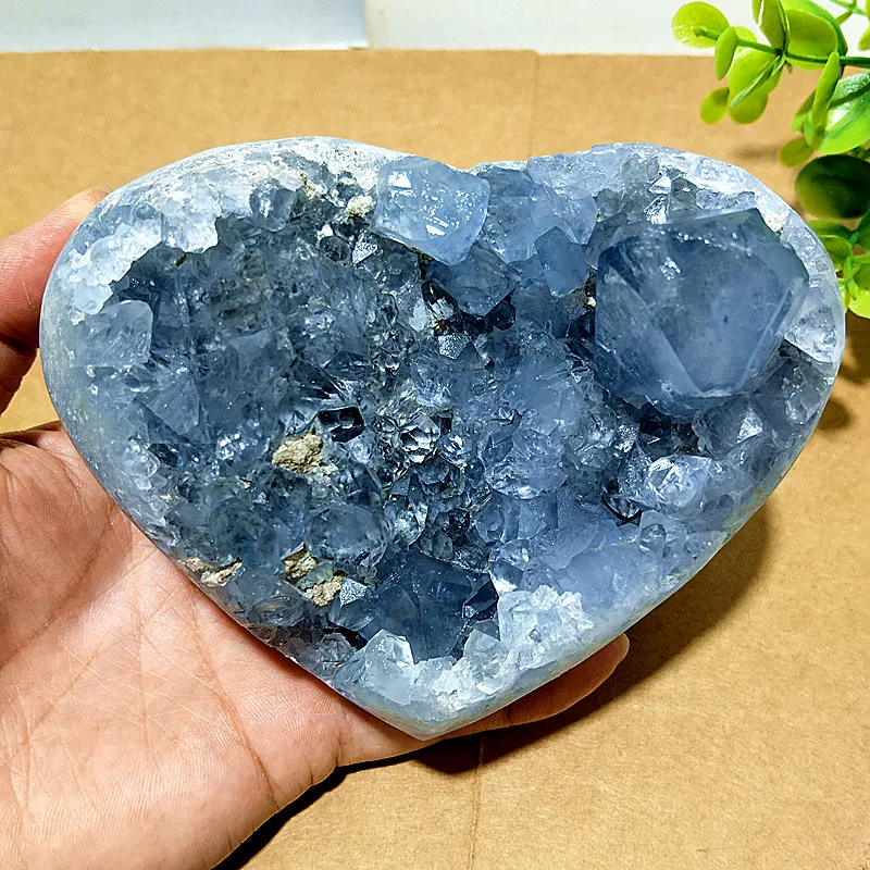 Natural Stone Celestine Crystal Cluster Crystal Geode Mineral Meditation Witchcraft Reiki heali Feng Shui Energy Room decoration
Natural Stone Celestine Crystal Cluster Crystal Geode Mineral Meditation Witchcraft Reiki heali Feng Shui Energy Room decoration