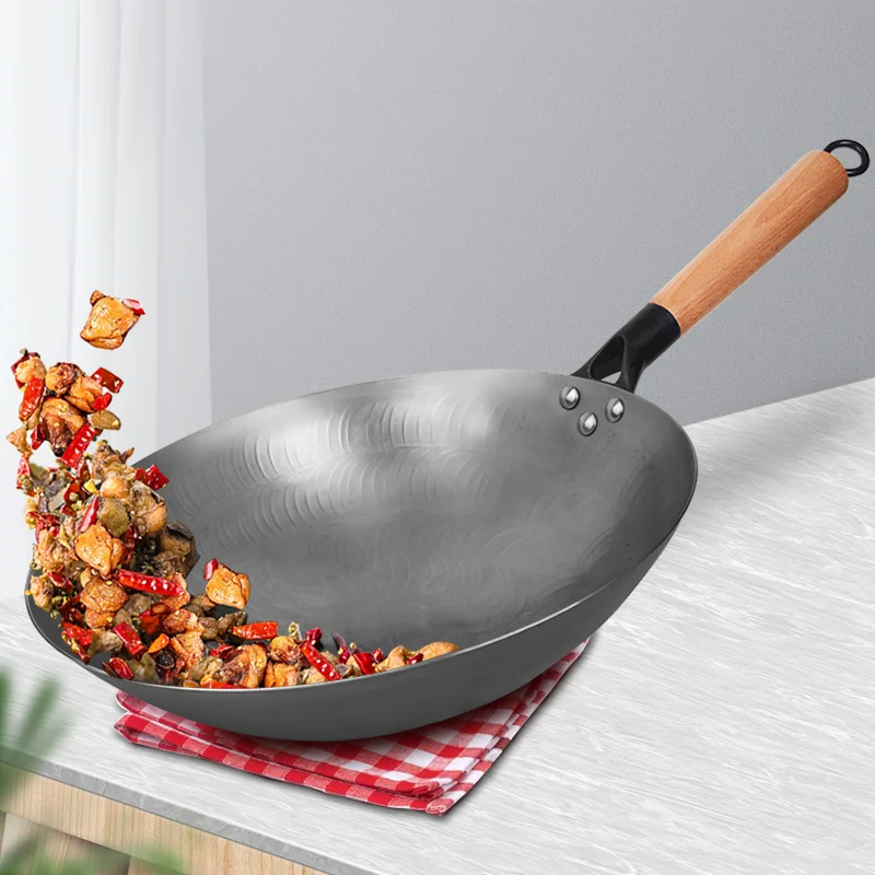 Chinese Iron Wok Handmade Forging Pot Uncoated Cookware Durable Iron Woks Gas Pot Cookware
Chinese Iron Wok Handmade Forging Pot Uncoated Cookware Durable Iron Woks Gas Pot Cookware