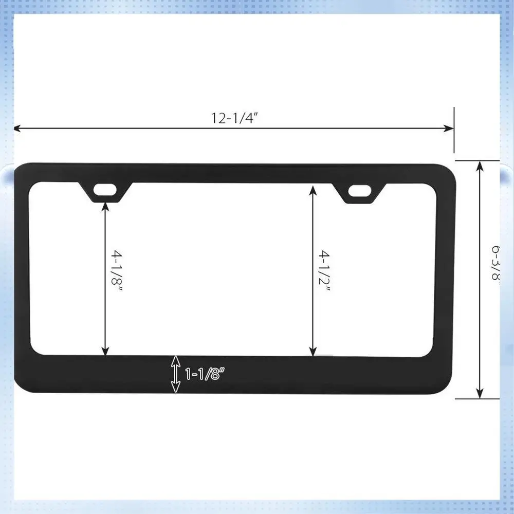 AM-Matte Aluminum License Plate Frame With Chrome Screw Caps, 2Pcs 2 Holes Black License Plate Frames, Car License Plate Covers
AM-Matte Aluminum License Plate Frame With Chrome Screw Caps, 2Pcs 2 Holes Black License Plate Frames, Car License Plate Covers