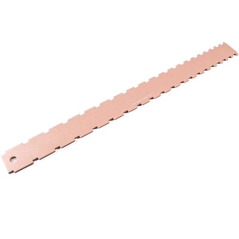 Ultra-light Aluminum Neck Curvature Ruler, Rose Gold Convex and Concave Ruler for Guitar Repair and Maintenance 
Ultra-light Aluminum Neck Curvature Ruler, Rose Gold Convex and Concave Ruler for Guitar Repair and Maintenance