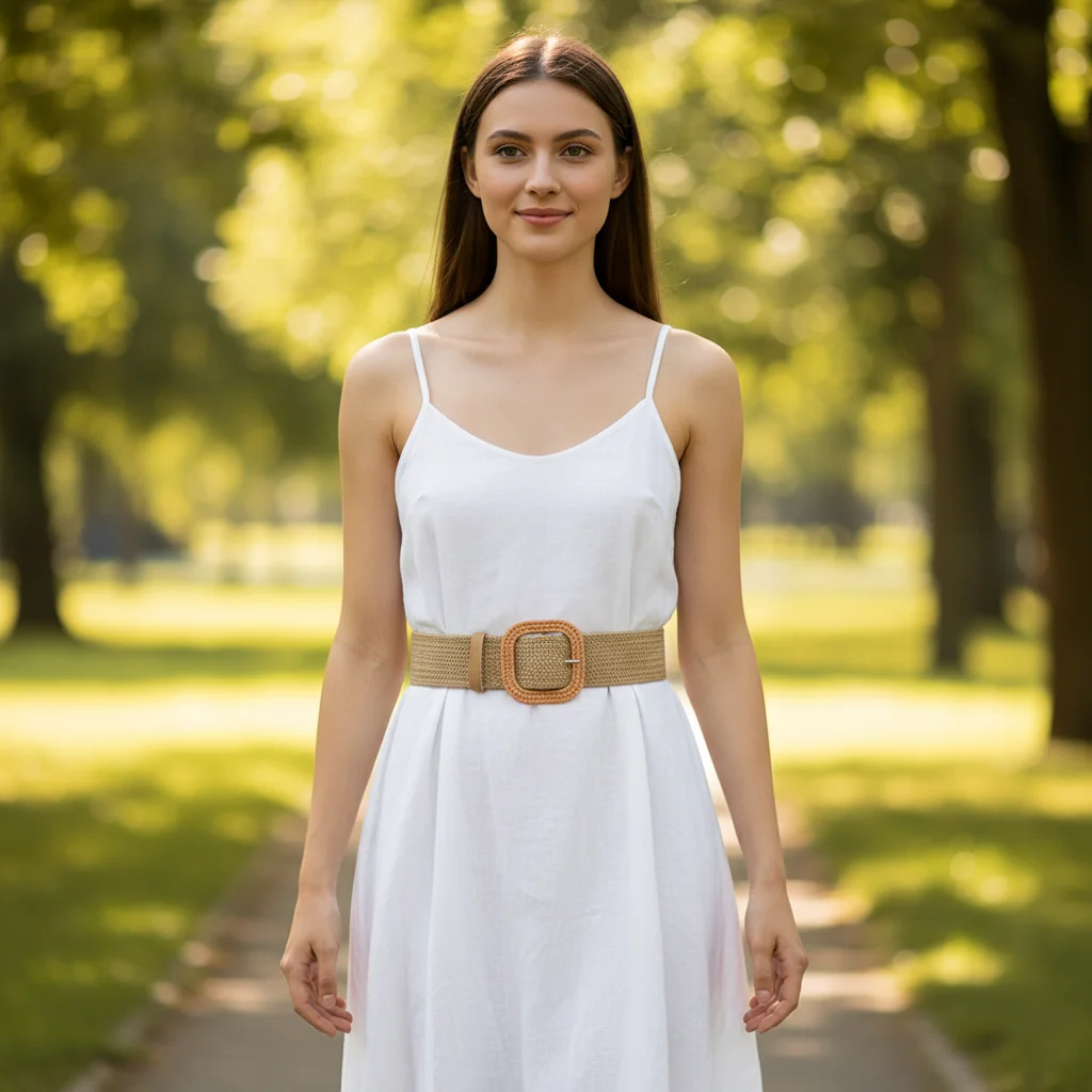 Women Cotton Linen Woven Belt Round Square Buckle Korean Style Fashion
Women Cotton Linen Woven Belt Round Square Buckle Korean Style Fashion