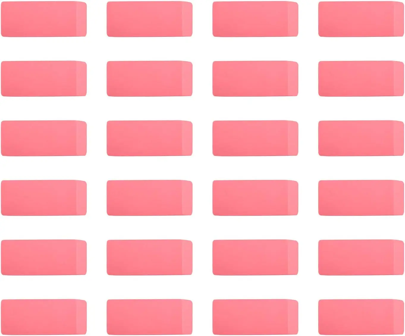 Rectangular Erasers for School and Office, Pink Art Eraser for Drawing, 24 Count
Rectangular Erasers for School and Office, Pink Art Eraser for Drawing, 24 Count