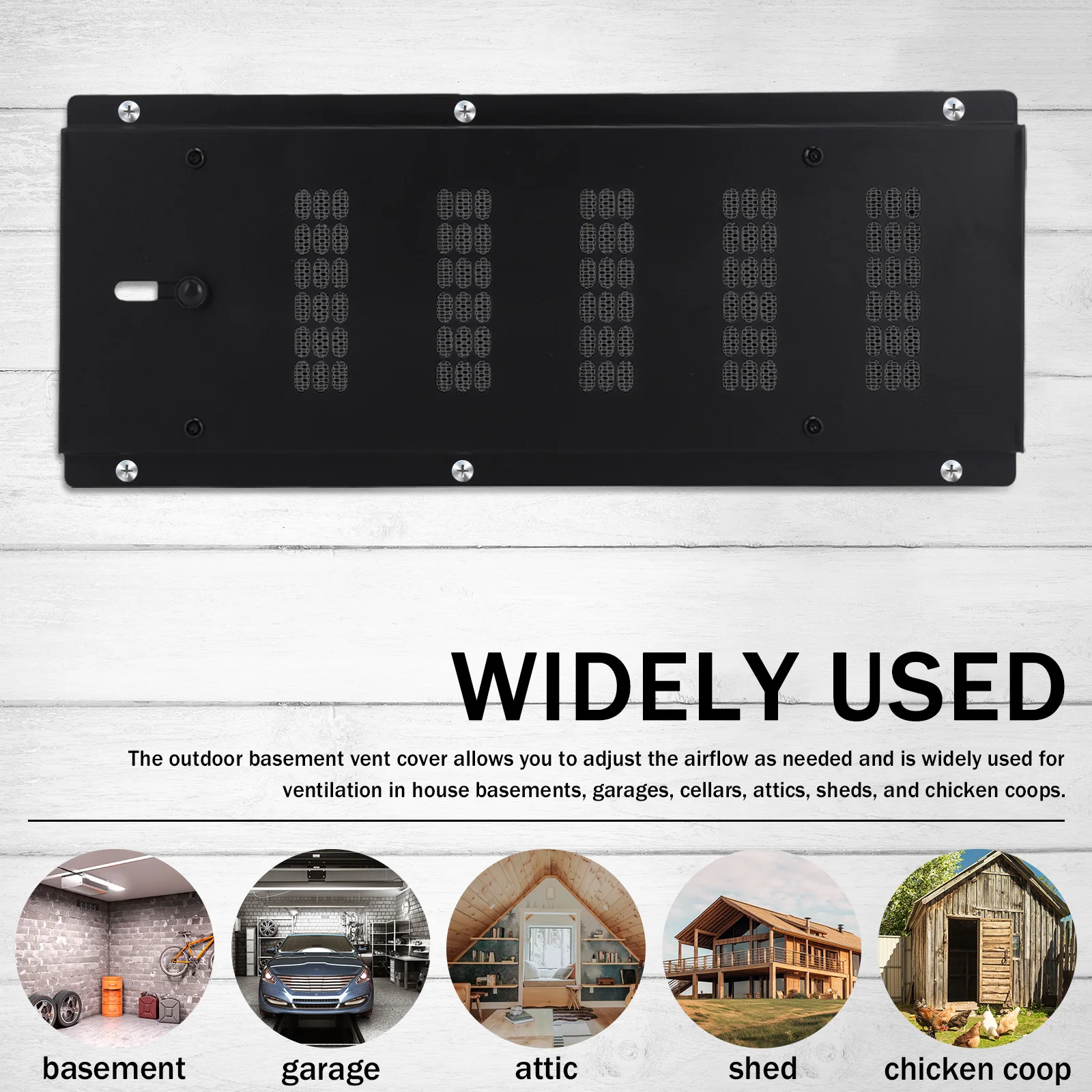 Outdoor Foundation Air Wall Vent with Damper & Screen To Reduce Moisture Floor Vent Cover for Garage Attic Home Improvement
Outdoor Foundation Air Wall Vent with Damper & Screen To Reduce Moisture Floor Vent Cover for Garage Attic Home Improvement