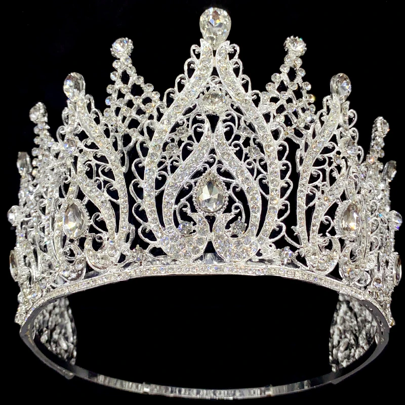 Levery Crystal Baroque Tiara Crowns Rhinesotne Queen Bridal Diadem Women Pageant Prom Headpiece Wedding Hair Jewelry Accessories
Levery Crystal Baroque Tiara Crowns Rhinesotne Queen Bridal Diadem Women Pageant Prom Headpiece Wedding Hair Jewelry Accessories