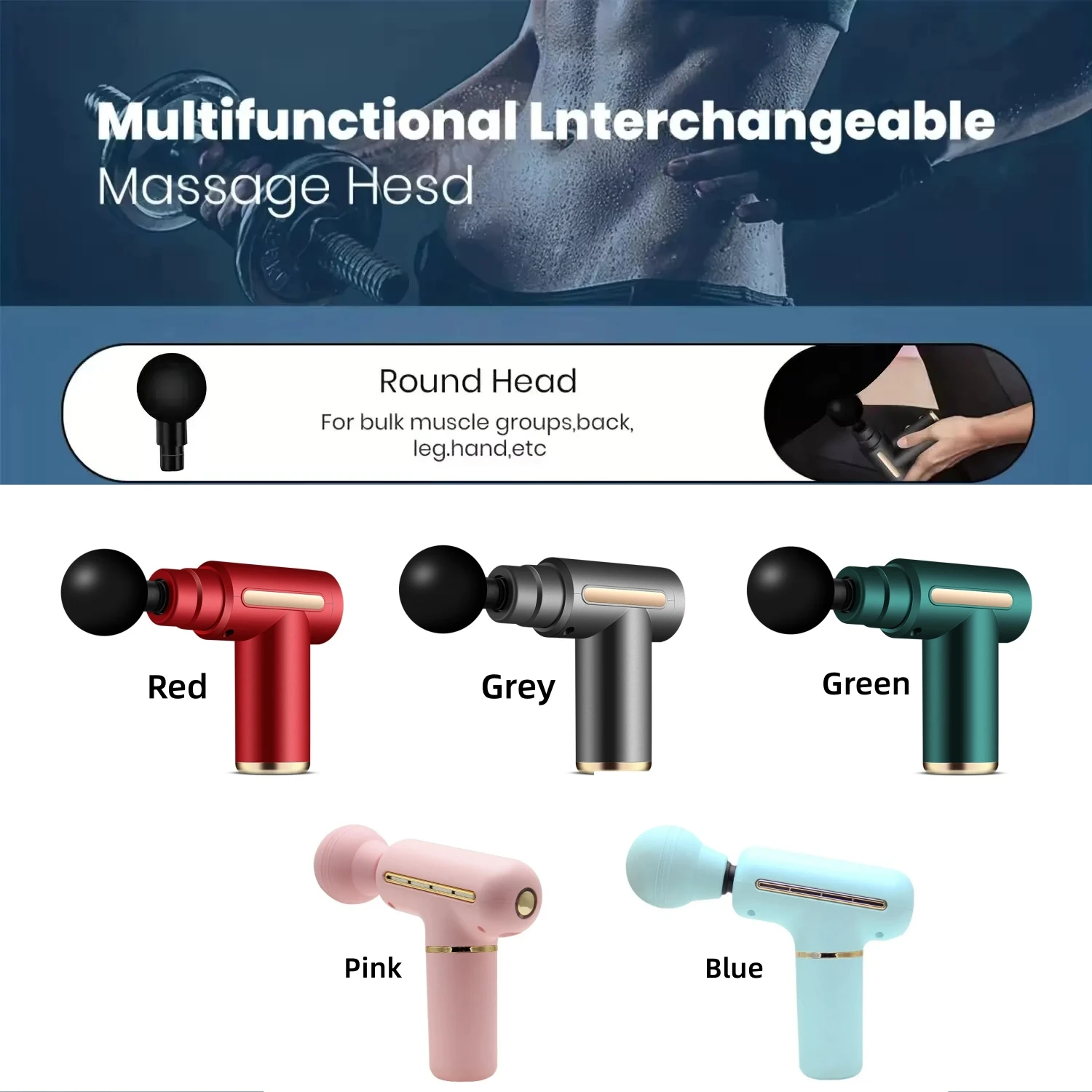 Portable Fascial Massage Gun Single Massage Head Electric Percussion Pistol Massager for Body Muscle Relaxation
Portable Fascial Massage Gun Single Massage Head Electric Percussion Pistol Massager for Body Muscle Relaxation