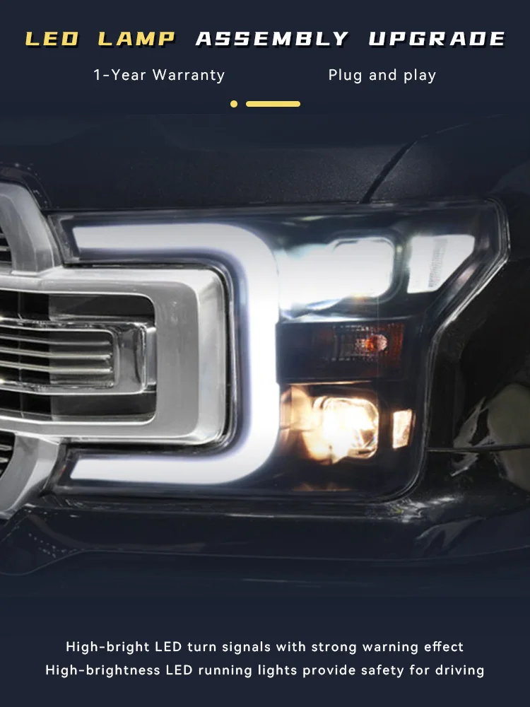Автомобильные фары для Ford Raptor F150 F-150 2018 2019 2020, светодиодные фары в сборе, обновленная бифокальная 2 линзы DRL, аксессуары для передних фонарей
Автомобильные фары для Ford Raptor F150 F-150 2018 2019 2020, светодиодные фары в сборе, обновленная бифокальная 2 линзы DRL, аксессуары для передних фонарей
