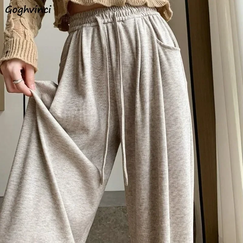 Plus Velvet Casual Pants Women Fall Winter Solid Color Comfortable High Waist Female Wide Leg Trousers Thicker Keep Warm Cozy
Plus Velvet Casual Pants Women Fall Winter Solid Color Comfortable High Waist Female Wide Leg Trousers Thicker Keep Warm Cozy