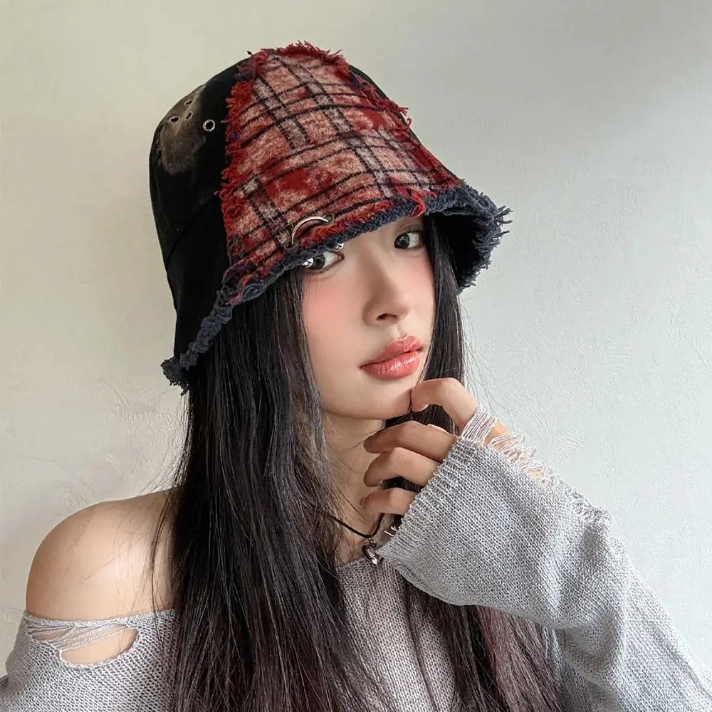 Vintage Japanese Plaid Bucket Hat Patched Splicing Retro Fisherman Hat Beggar Style Bule Sun Protection Basin Cap Male/Female
Vintage Japanese Plaid Bucket Hat Patched Splicing Retro Fisherman Hat Beggar Style Bule Sun Protection Basin Cap Male/Female