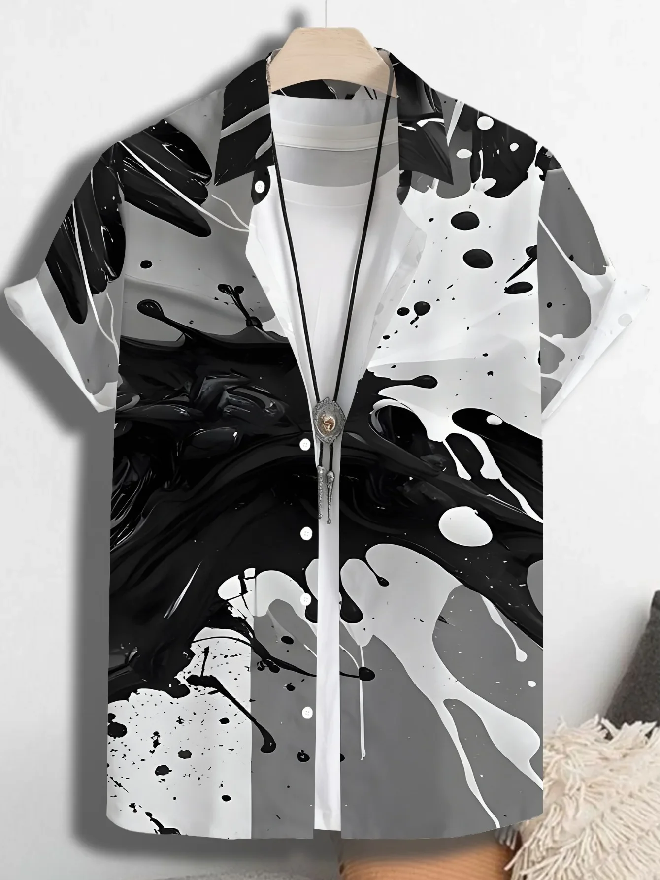 Men's Summer Fashion Beach Shirt Man Short Sleeve Hawaiian Casual Tropical Print Lightweight Breathable Party Shirts
Men's Summer Fashion Beach Shirt Man Short Sleeve Hawaiian Casual Tropical Print Lightweight Breathable Party Shirts