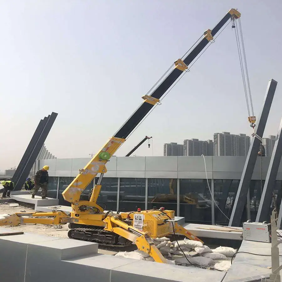 High Power Spider Crane 3 Ton 5ton Electric Movable Small Crane Lifting Hydraulic Mini Spider Crane Lift Platform for France
High Power Spider Crane 3 Ton 5ton Electric Movable Small Crane Lifting Hydraulic Mini Spider Crane Lift Platform for France