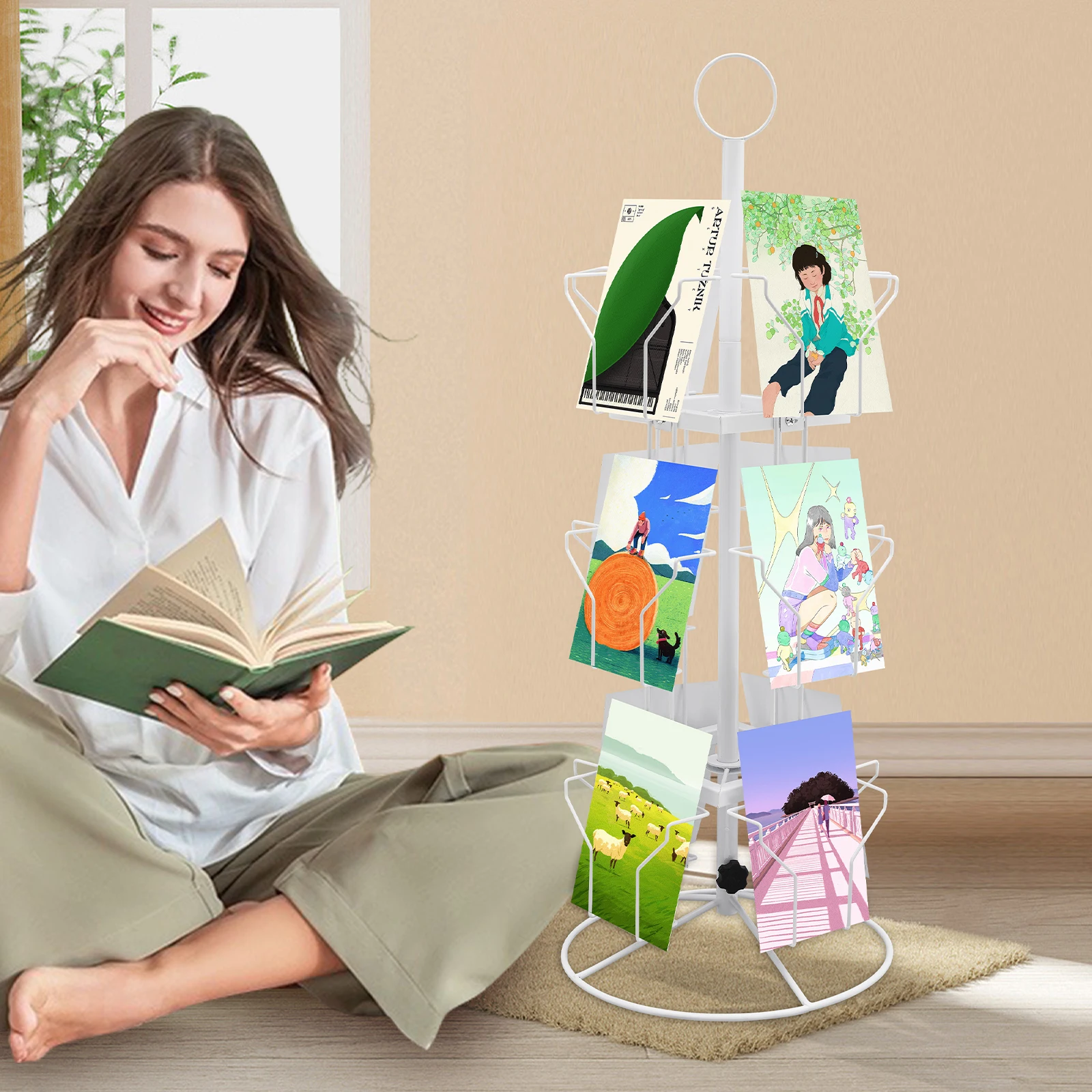 High-quality Greeting Card Display Stand with 12 Card Pockets, 360° Rotation, Easy to Install, Ideal for Organizing Cards and
High-quality Greeting Card Display Stand with 12 Card Pockets, 360° Rotation, Easy to Install, Ideal for Organizing Cards and