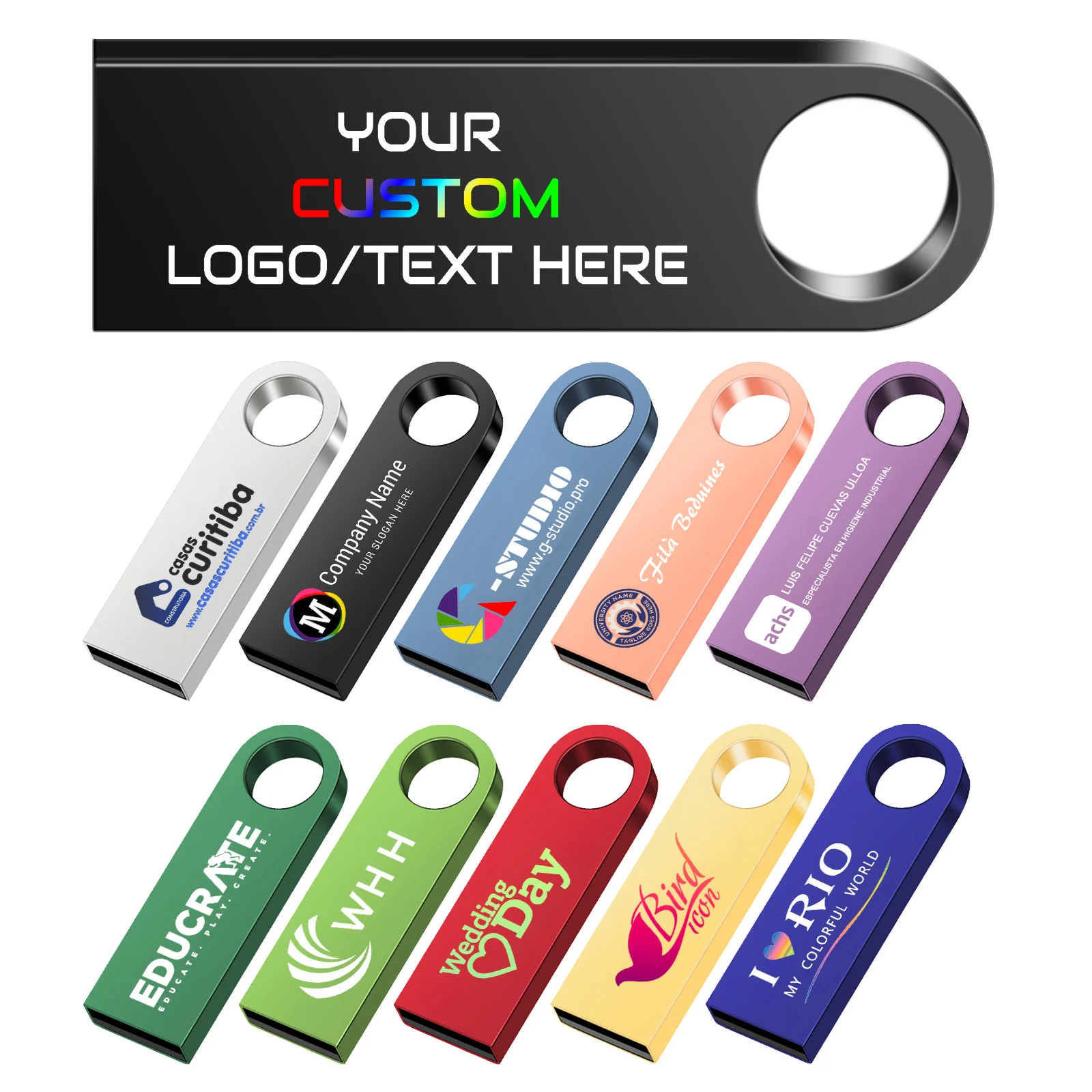 10 Pieces Lot USB Flash Drive 128GB Free Custom Logo Pen Drive 64GB Colorful Metal Memory Stick 32GB Business Gift Pendrive 16GB
10 Pieces Lot USB Flash Drive 128GB Free Custom Logo Pen Drive 64GB Colorful Metal Memory Stick 32GB Business Gift Pendrive 16GB