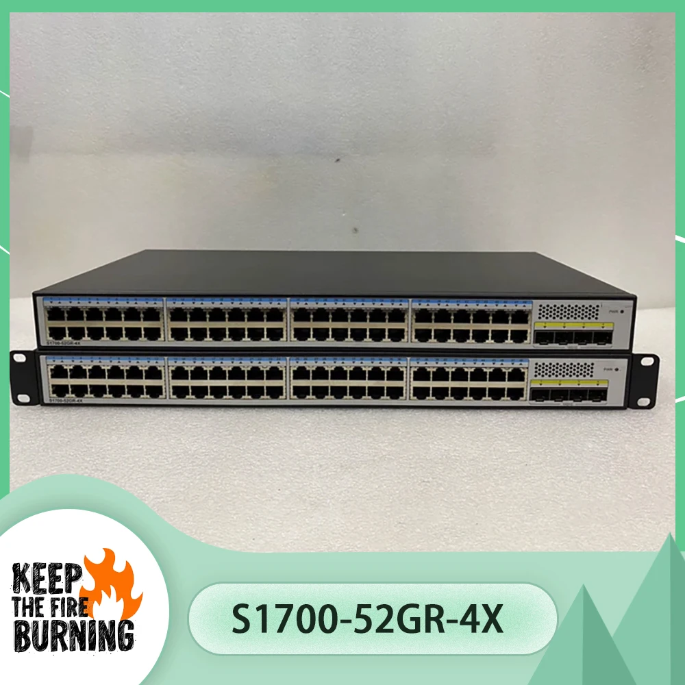 For Hua-wei S1700-52GR-4X 48 gigabit electrical ports 4 10G optical ports Gigabit Switch S1700-52GR-4X
For Hua-wei S1700-52GR-4X 48 gigabit electrical ports 4 10G optical ports Gigabit Switch S1700-52GR-4X