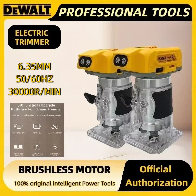 Dewalt Brushless 30000RPM Electric Trimmer Cordless Woodworking Trimming Machine Wood Router Milling Engraving Slotting Machine
Dewalt Brushless 30000RPM Electric Trimmer Cordless Woodworking Trimming Machine Wood Router Milling Engraving Slotting Machine