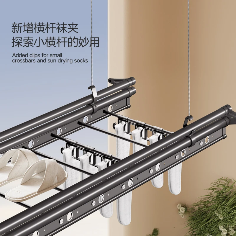 Lifting drying rack, balcony hand crank, clothes drying rod, automatic indoor household manual drying rack, cold clothes.
Lifting drying rack, balcony hand crank, clothes drying rod, automatic indoor household manual drying rack, cold clothes.