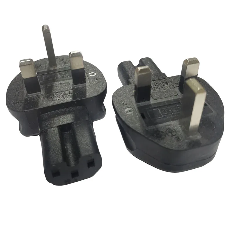 Black Right Angled Fused UK 3-Prong Male to IEC C15 AC Power Adapter Plug Singapore HK Travel Power Connector convert socket 13A
Black Right Angled Fused UK 3-Prong Male to IEC C15 AC Power Adapter Plug Singapore HK Travel Power Connector convert socket 13A