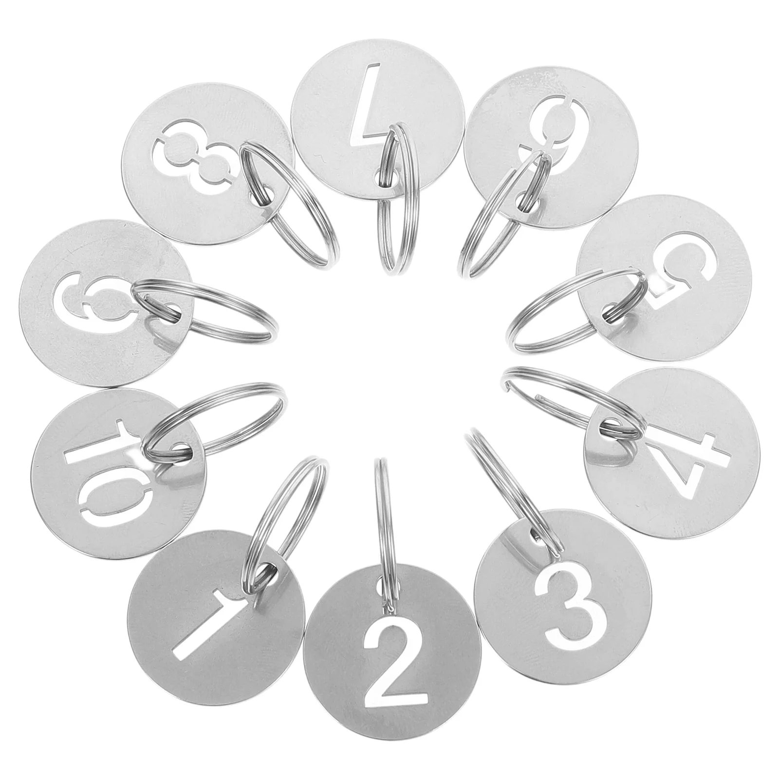 10 Pcs Number Plate Numbered Repair Tag Key Chain Tags Label Metal Stainless Steel
10 Pcs Number Plate Numbered Repair Tag Key Chain Tags Label Metal Stainless Steel