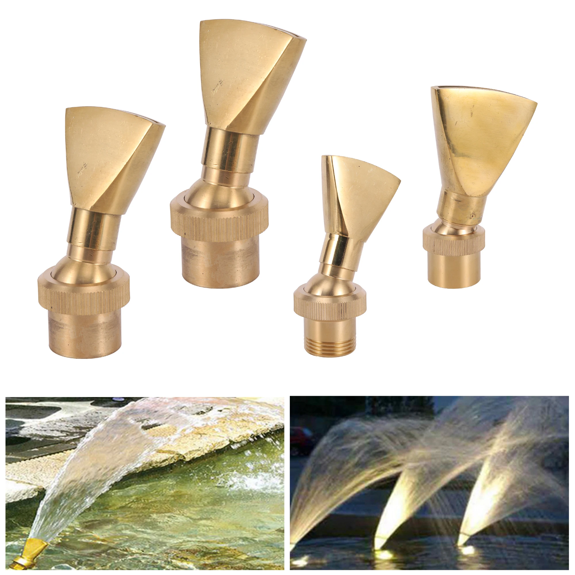 Латунная веерообразная фонтанная насадка с резьбой 1/2", 3/4", 1", 2", садовый бассейн, головка фонтана, утиный хвост, струйный спринклер, парковый ландшафтный декор
Латунная веерообразная фонтанная насадка с резьбой 1/2", 3/4", 1", 2", садовый бассейн, головка фонтана, утиный хвост, струйный спринклер, парковый ландшафтный декор