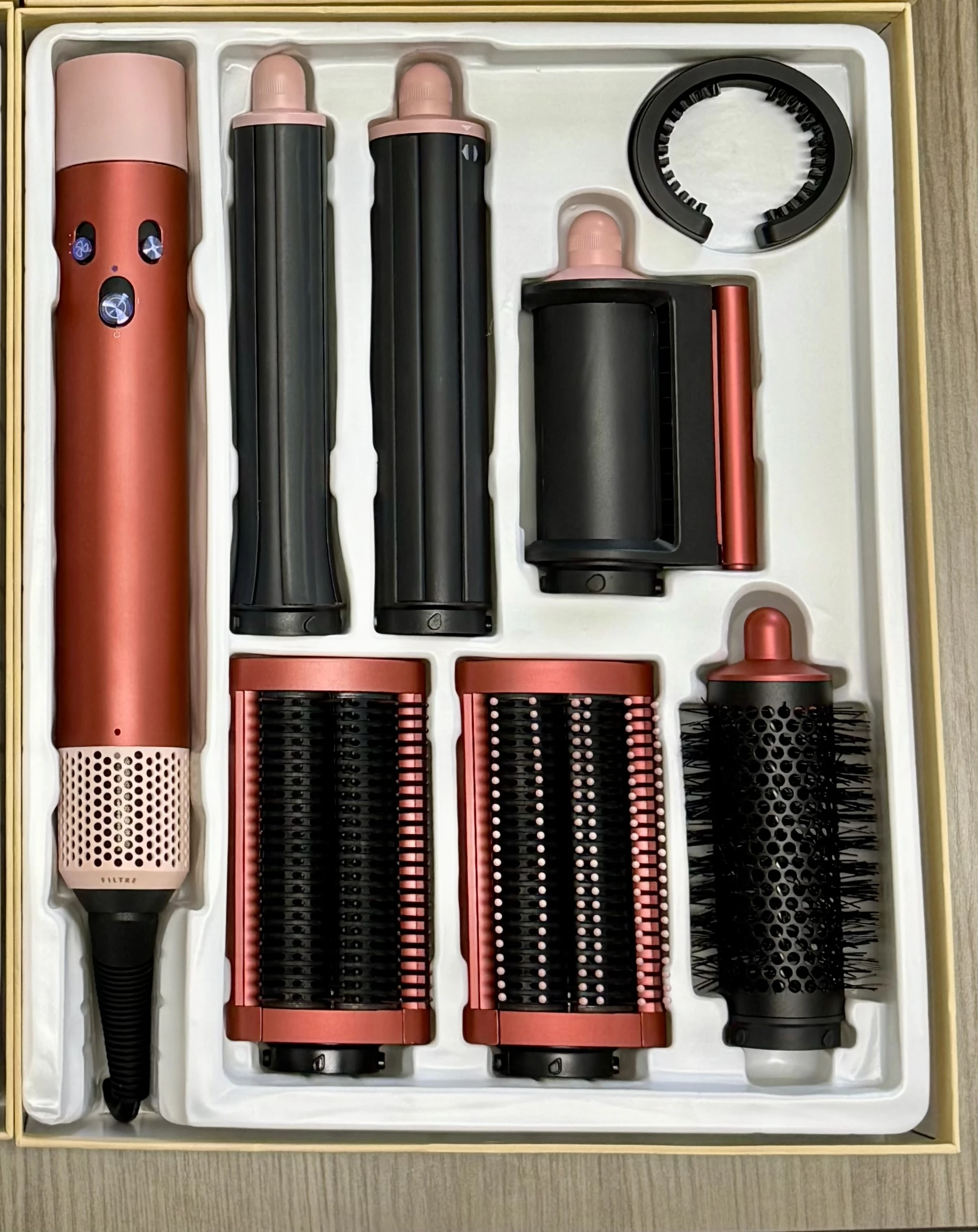 EU 7 in1 Multi Hair Styler Curling Iron Professional Hair Straightener Curling Barrel Brush Hair Salon HairStylerTool hotcomb
EU 7 in1 Multi Hair Styler Curling Iron Professional Hair Straightener Curling Barrel Brush Hair Salon HairStylerTool hotcomb