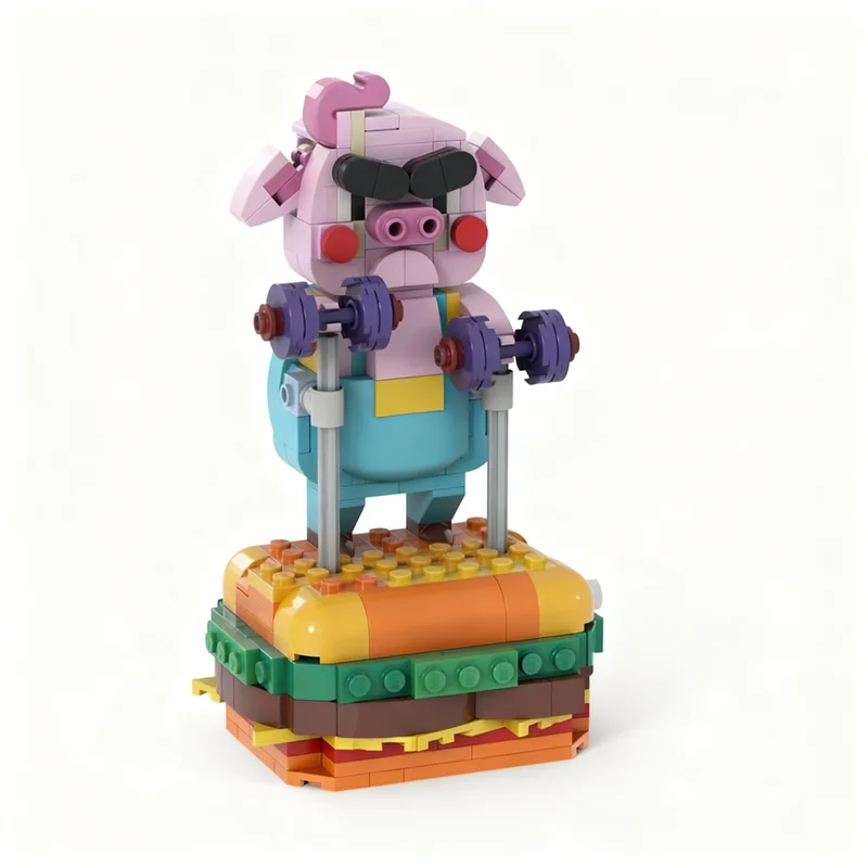 299pcs MOC Porky S Pump Up Burger Model Building Blocks Construction Toy Christmas Gifts DIY Creative Idea Education Birthday
299pcs MOC Porky S Pump Up Burger Model Building Blocks Construction Toy Christmas Gifts DIY Creative Idea Education Birthday