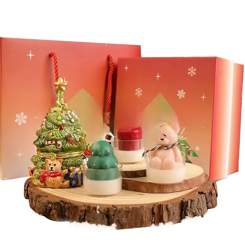 Christmas gift set handmade scented candles home decoration Christmas party supplies box 
Christmas gift set handmade scented candles home decoration Christmas party supplies box