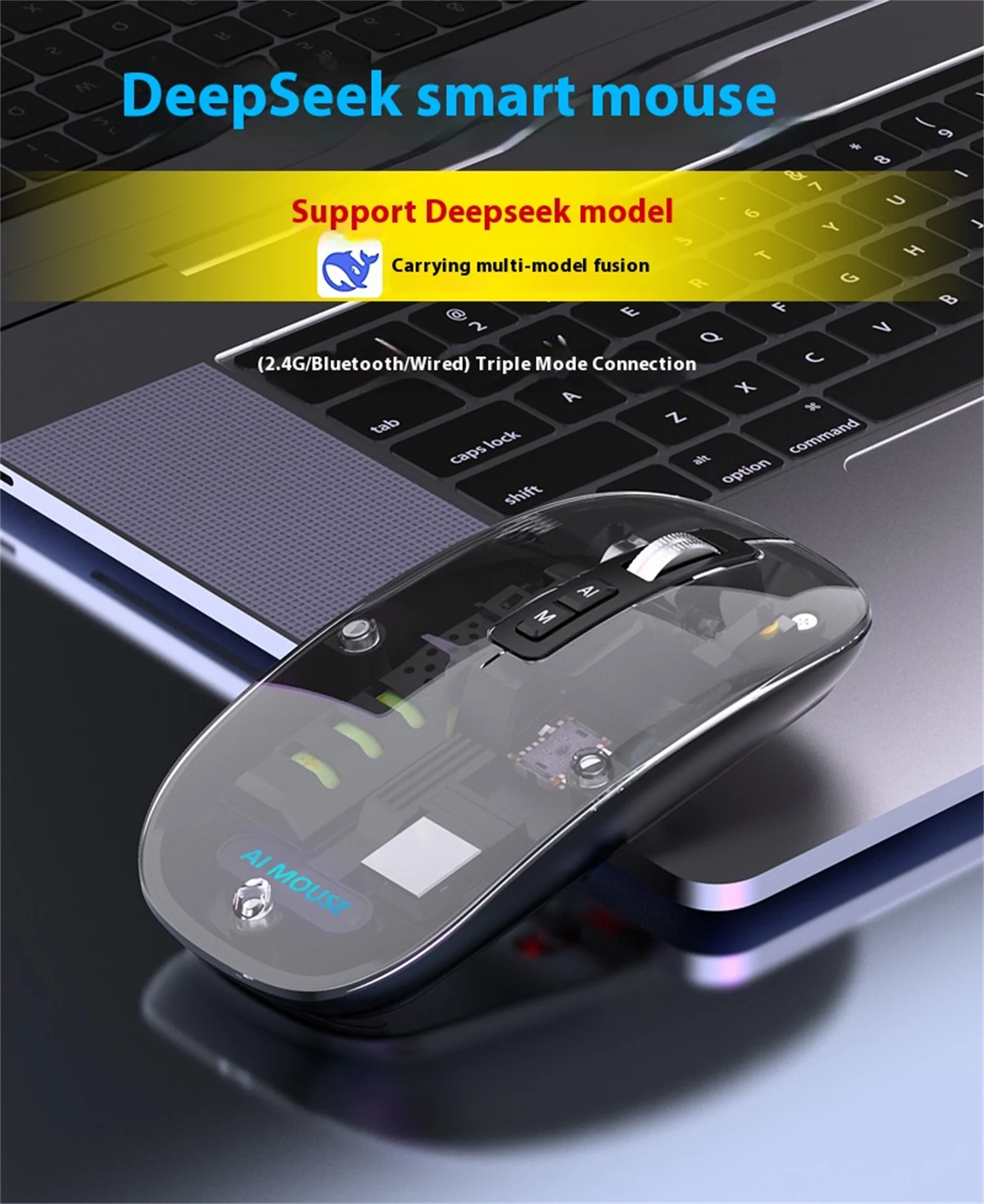 V16AI Smart Voice Mouse | Bluetooth Wireless | Voice Control | Typing Translation | PPT/Drawing Office Tools | DeepSeek
V16AI Smart Voice Mouse | Bluetooth Wireless | Voice Control | Typing Translation | PPT/Drawing Office Tools | DeepSeek