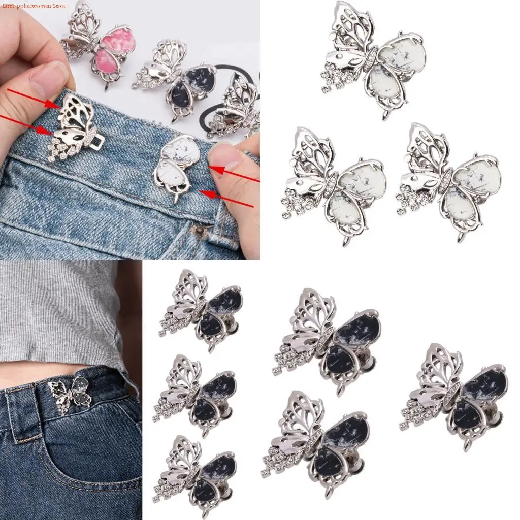 F92D Waist Adjusters with Butterfly Design Waist Adjusting Tool Nonsewing Waist Fasteners For Women Loose Pants Jeans 3PCS
F92D Waist Adjusters with Butterfly Design Waist Adjusting Tool Nonsewing Waist Fasteners For Women Loose Pants Jeans 3PCS