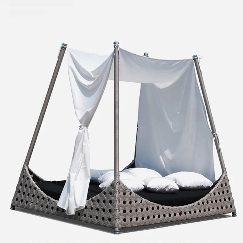 Customized outdoor courtyard garden villa rattan bed holiday beach swimming pool creative sun bed leisure sofa bed
Customized outdoor courtyard garden villa rattan bed holiday beach swimming pool creative sun bed leisure sofa bed