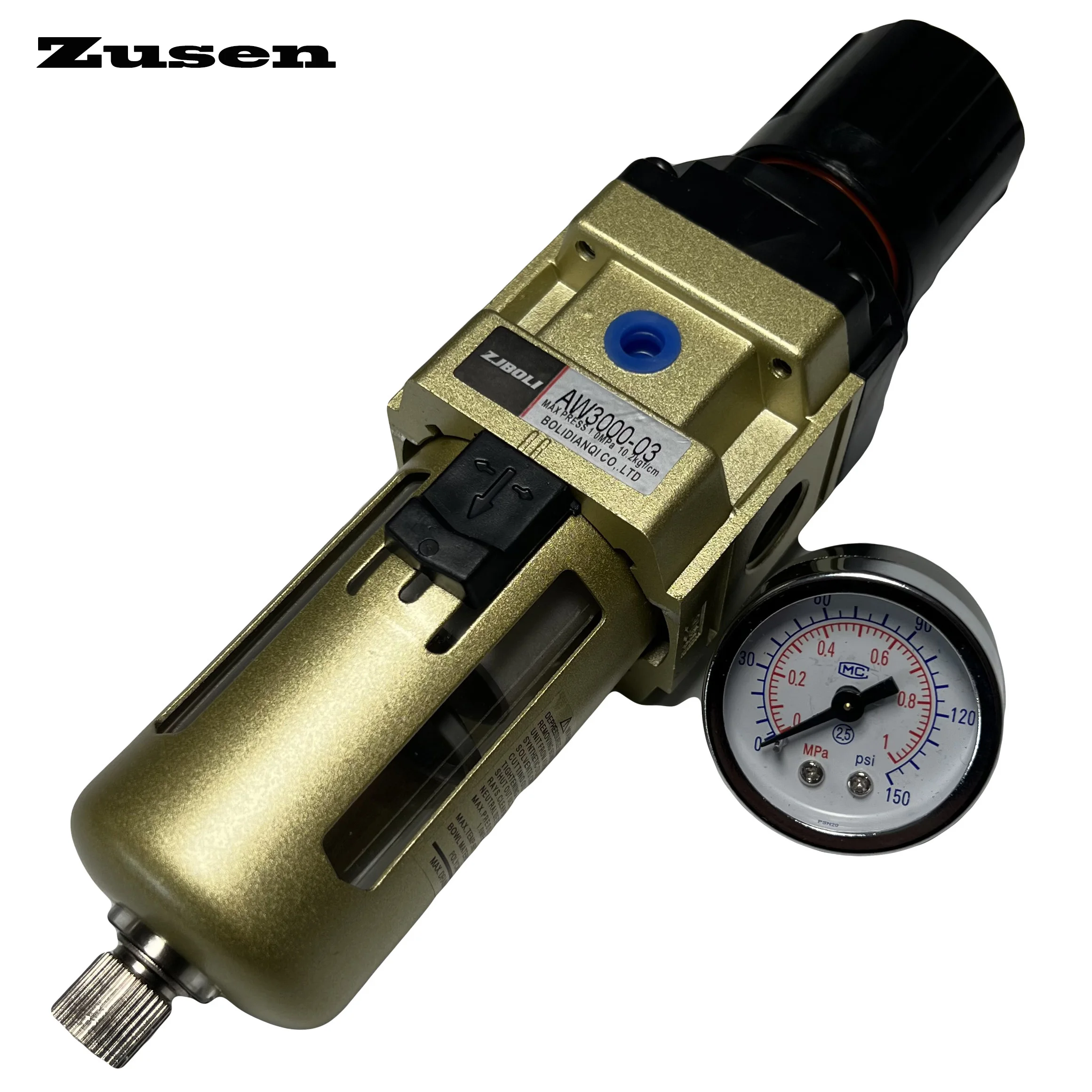 Zusen Zusen Air Source Processor AW3000 Oil-water Separation Filter Pressure Regulator SMC Type Single-piece with Air Pressure
Zusen Zusen Air Source Processor AW3000 Oil-water Separation Filter Pressure Regulator SMC Type Single-piece with Air Pressure