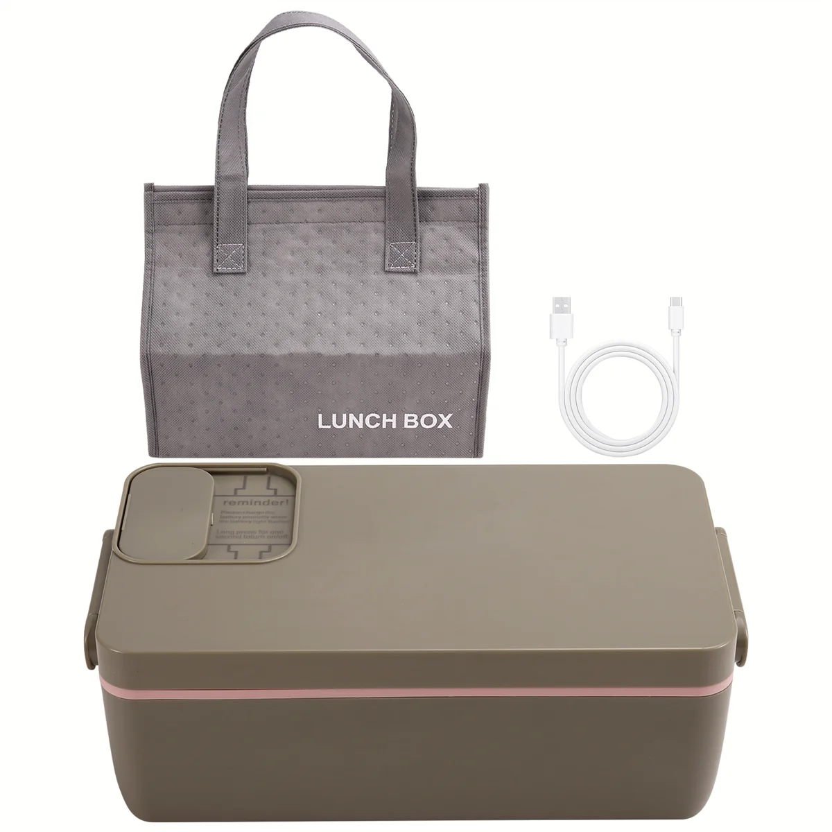 Heated Lunch Box Electric Lunch Box Self Heating Lunch Box Cordless Rechargeable 304 Food-Grade Stainless Steel 1L
Heated Lunch Box Electric Lunch Box Self Heating Lunch Box Cordless Rechargeable 304 Food-Grade Stainless Steel 1L