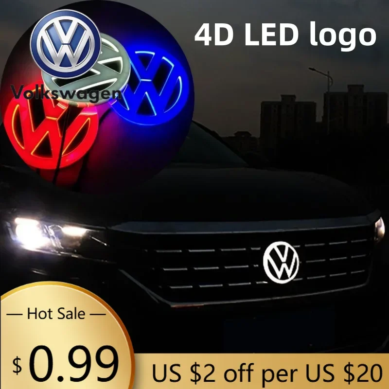 Светодиодные наклейки с логотипом Volkswagen (4D LED) для передней и задней части, подходят для Tiguan/Passat/Golf/Polo/Jetta/Beetle
Светодиодные наклейки с логотипом Volkswagen (4D LED) для передней и задней части, подходят для Tiguan/Passat/Golf/Polo/Jetta/Beetle