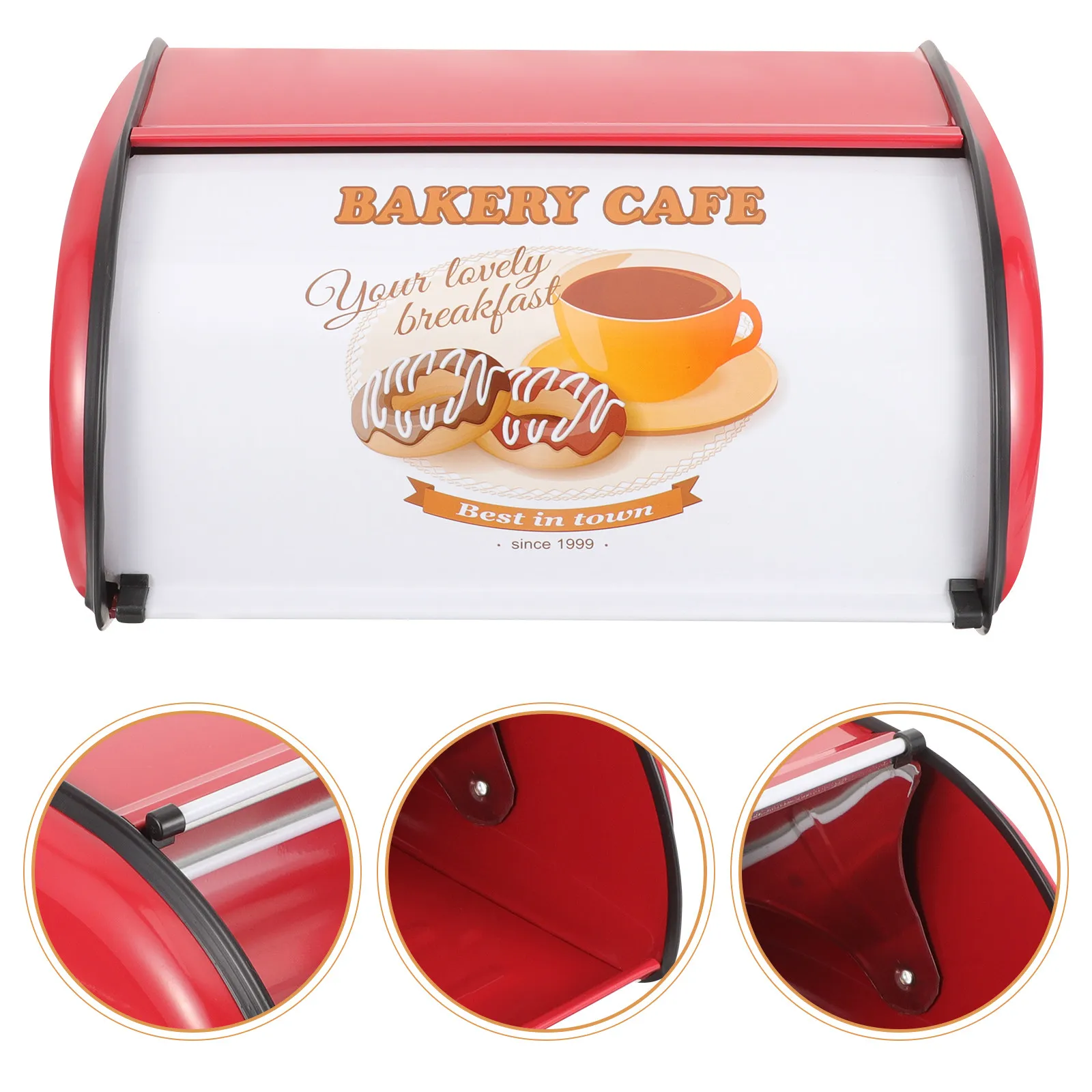 Farmhouse Style Metal Bread Box Large Capacity Bread Holder Kitchen Storage Container for Home Bakery Cafe Breadbox
Farmhouse Style Metal Bread Box Large Capacity Bread Holder Kitchen Storage Container for Home Bakery Cafe Breadbox