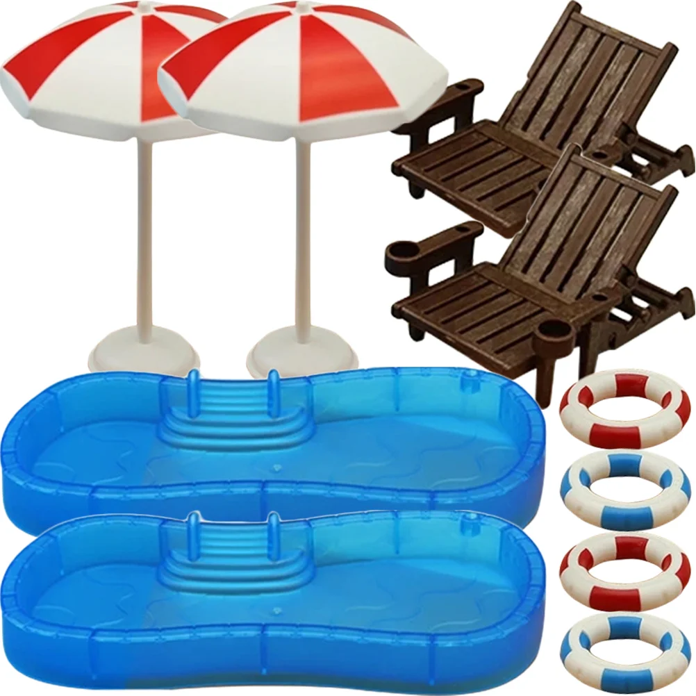 2 Sets House Beach Chair Mini Furniture Swimming Toy Miniature Playhouse Summer Scene Prop Plastic Seaside
2 Sets House Beach Chair Mini Furniture Swimming Toy Miniature Playhouse Summer Scene Prop Plastic Seaside