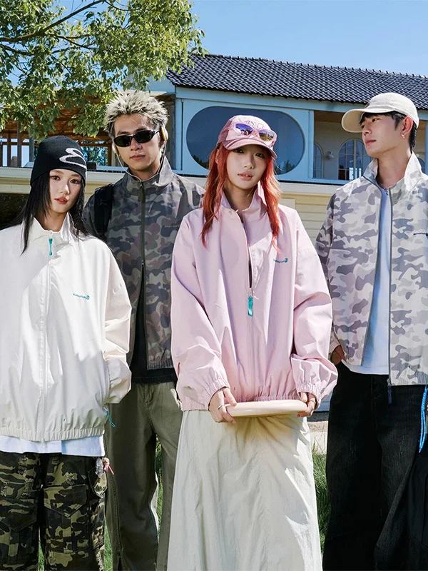 Youth Trendy Camouflage Jaet with Double Zipper And Embroidery Stand Collar Men's High-End Windproof Waterproof Coat
Youth Trendy Camouflage Jaet with Double Zipper And Embroidery Stand Collar Men's High-End Windproof Waterproof Coat