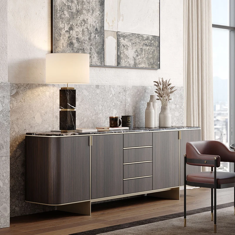 Dining side cabinet Modern simple light luxury marble cabinet living room home decoration storage porch cabinet
Dining side cabinet Modern simple light luxury marble cabinet living room home decoration storage porch cabinet