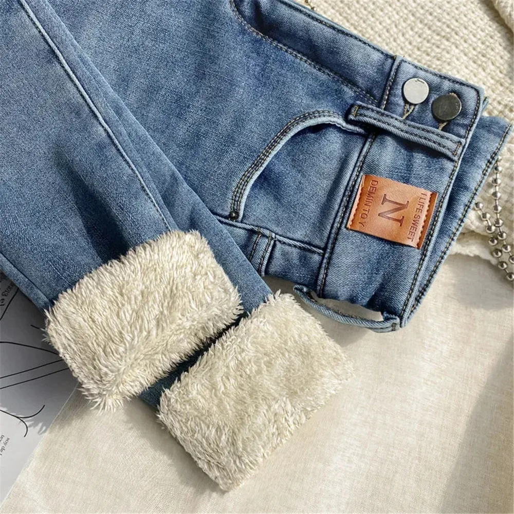 Plus Velvet Thicken Casual Pencil Jeans Women Streetwear Elastic High Waist Winter Warm Vaqueros Classic Ankle Length Denim Pant
Plus Velvet Thicken Casual Pencil Jeans Women Streetwear Elastic High Waist Winter Warm Vaqueros Classic Ankle Length Denim Pant