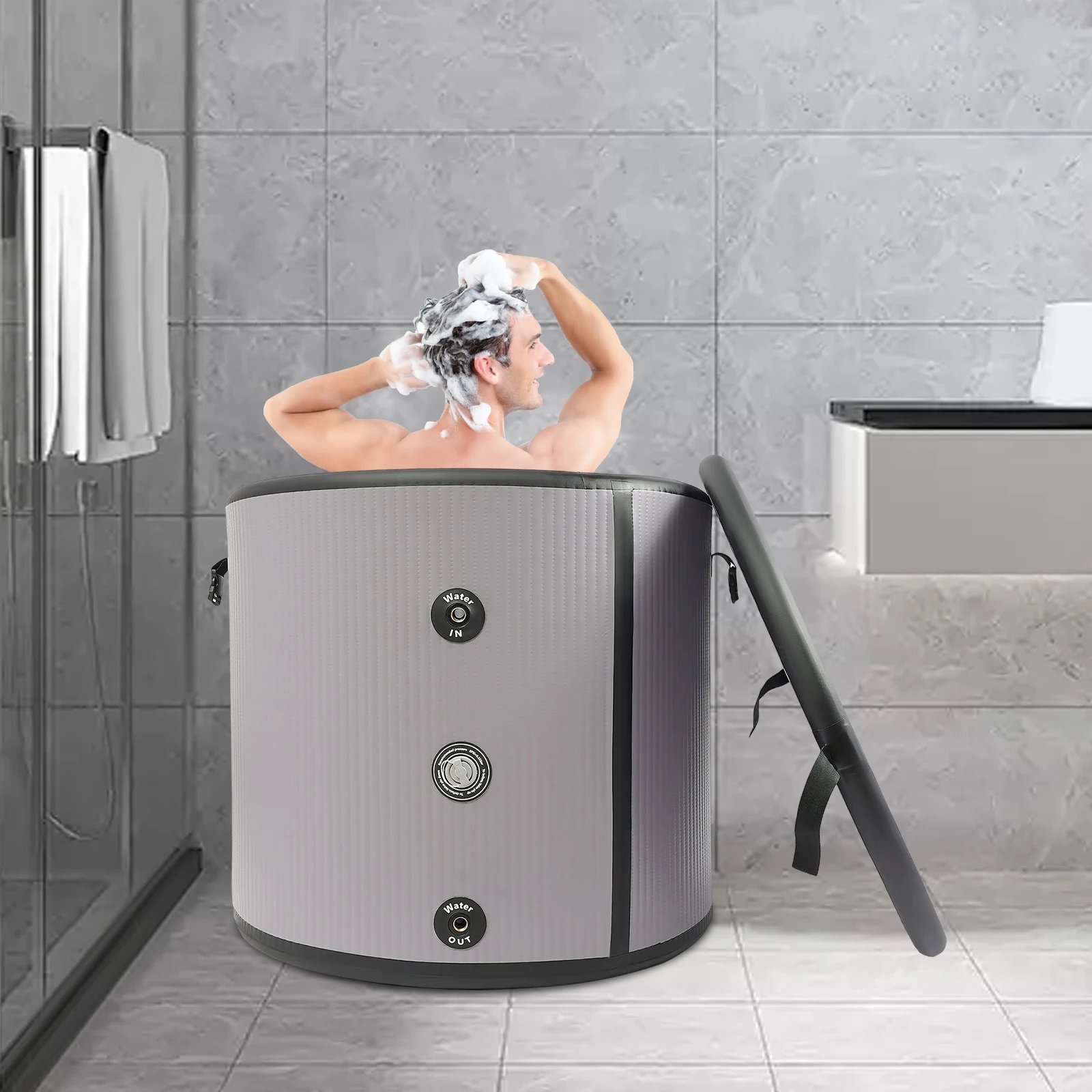 380 л/100 галлонов 90*76 см надувная ледяная ванна портативная холодная ванна терапия холодной воды ПВХ ванна
380 л/100 галлонов 90*76 см надувная ледяная ванна портативная холодная ванна терапия холодной воды ПВХ ванна