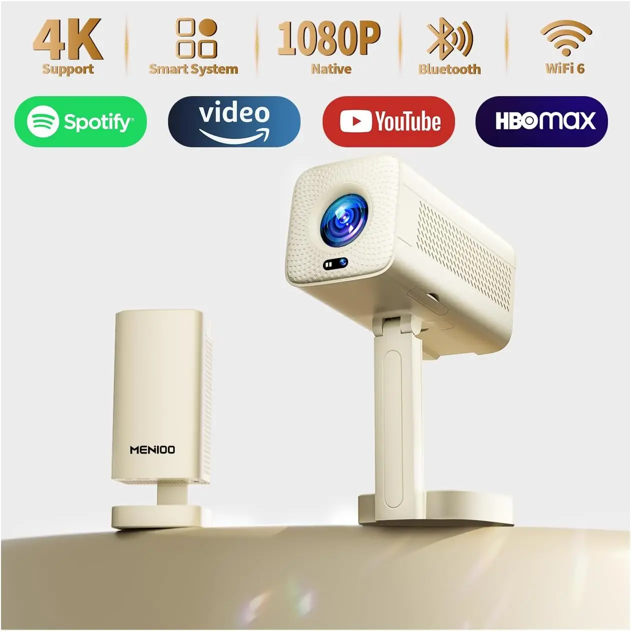 4K Mini Projector 2026 Upgraded, Native 1080P FHD Smart Projector with WiFi Bluetooth Auto Focus Keystone Correction
4K Mini Projector 2026 Upgraded, Native 1080P FHD Smart Projector with WiFi Bluetooth Auto Focus Keystone Correction