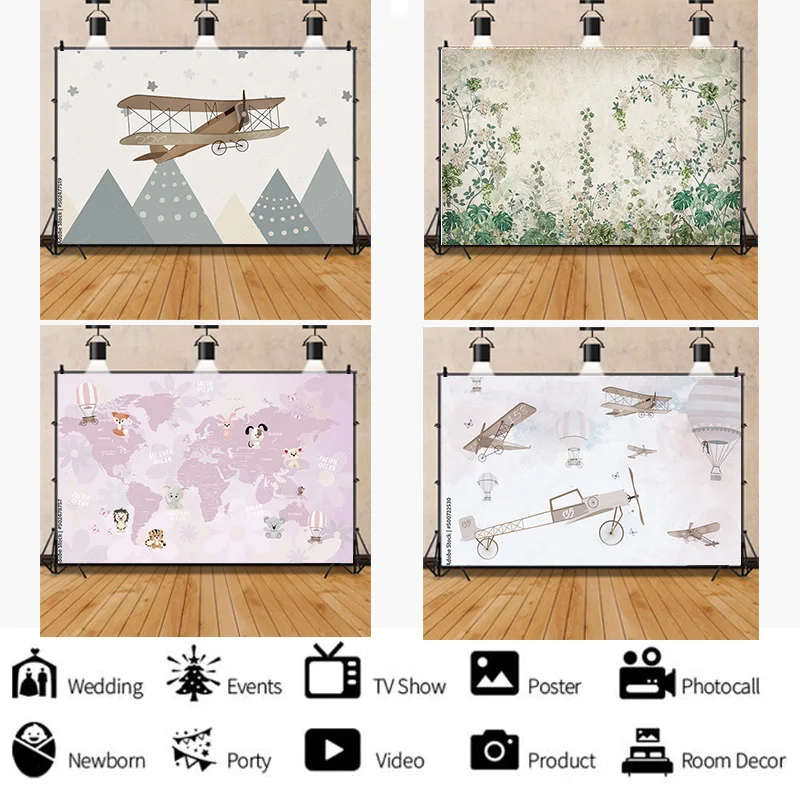 SHUOZHIKE African Wildlife Jungle Map Forest Photography Backdrops Newborn Baby Birthday Party Photo Studio Background QQW-01
SHUOZHIKE African Wildlife Jungle Map Forest Photography Backdrops Newborn Baby Birthday Party Photo Studio Background QQW-01