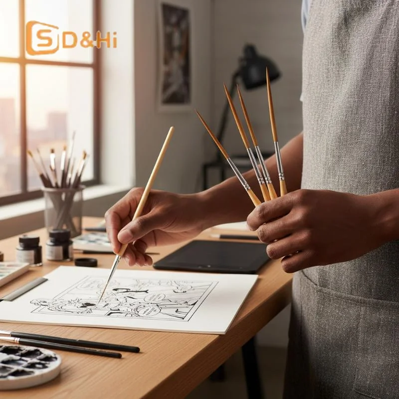 5Pcs/Pack Long Line Brush Set Fine Tipped Watercolor And Acrylic Paint Brush Suitable For Filling Corners Contour Drawing
5Pcs/Pack Long Line Brush Set Fine Tipped Watercolor And Acrylic Paint Brush Suitable For Filling Corners Contour Drawing
