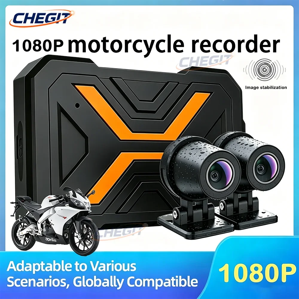 Dual Channel 1080P Motorcycle Dash DVR IP67 Waterproof WiFi APP Preview EIS Anti Shake Outdoor Motorbike Riding Recorder Cam
Dual Channel 1080P Motorcycle Dash DVR IP67 Waterproof WiFi APP Preview EIS Anti Shake Outdoor Motorbike Riding Recorder Cam