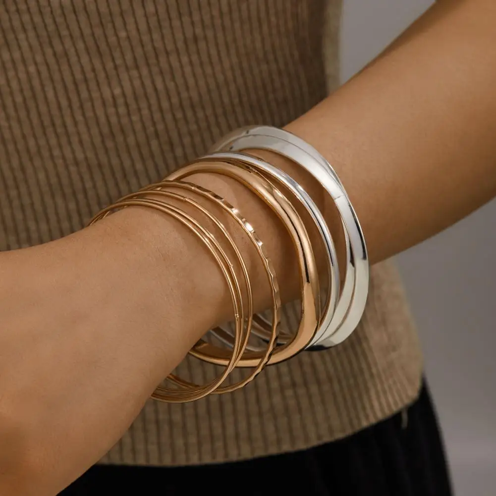 7 Pcs Gold Silver Bangle Bracelet Set Women Bracelet Multi Layer Stackable Cuff Bracelets Minimalist Boho Bangle Jewelry Gift
7 Pcs Gold Silver Bangle Bracelet Set Women Bracelet Multi Layer Stackable Cuff Bracelets Minimalist Boho Bangle Jewelry Gift