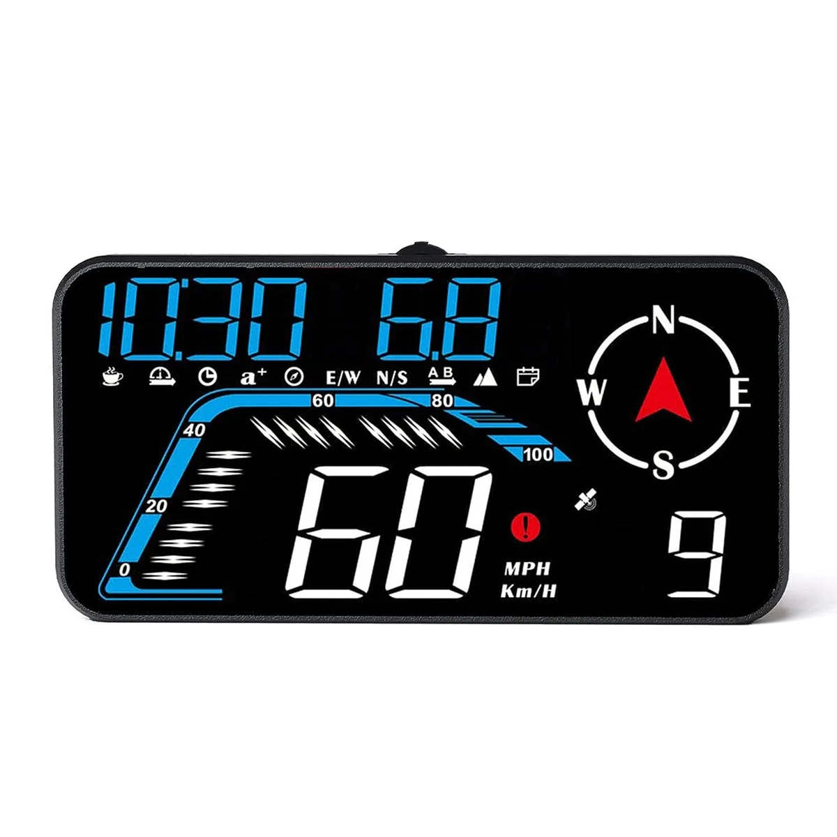 G12 HUD Head-Up Display GPS Car Display Speeding Alarm Driving Speed Universal Black
G12 HUD Head-Up Display GPS Car Display Speeding Alarm Driving Speed Universal Black