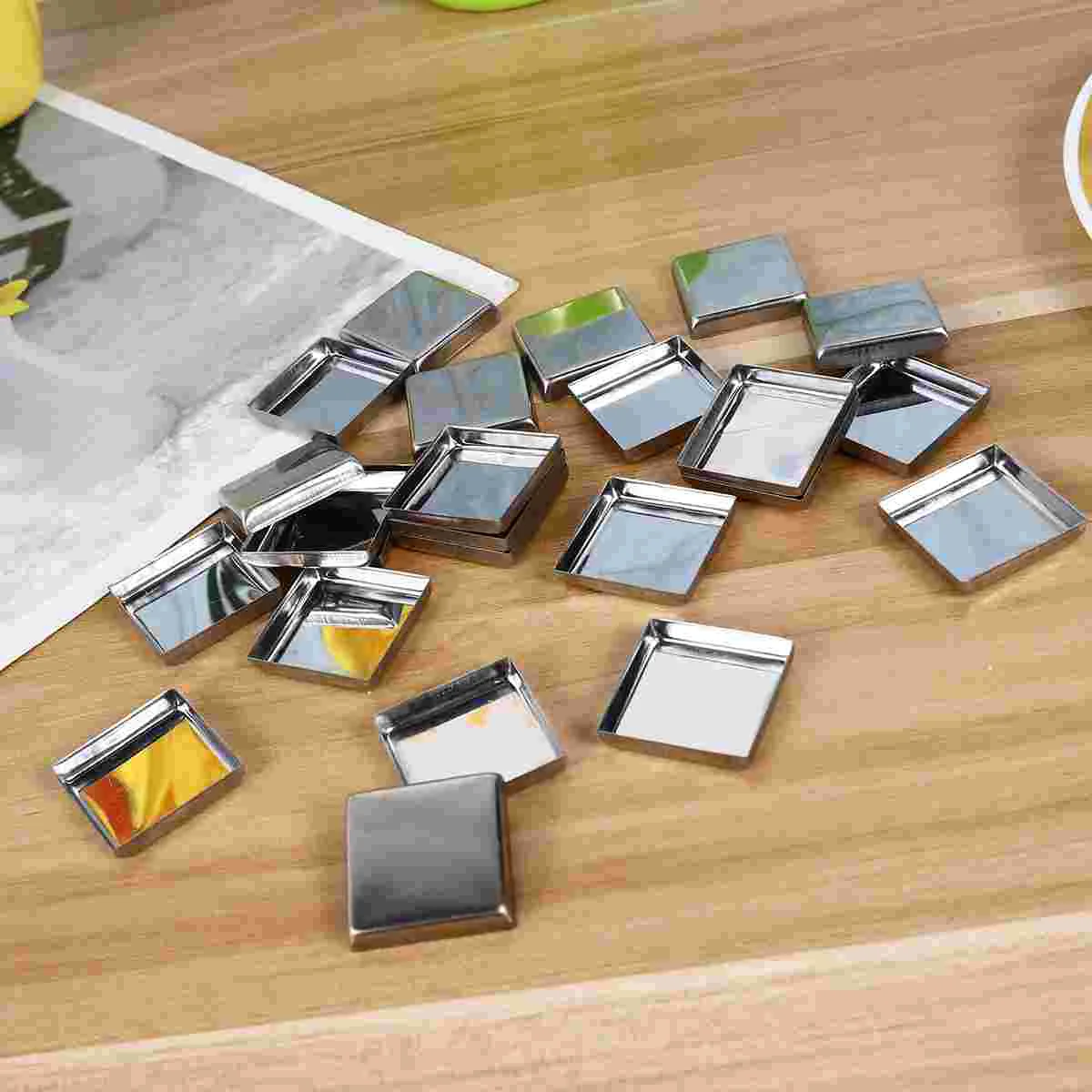 60PCS Empty Square Stainless Steel Pans for DIY Eyeshadow Blusher Pressed Powder Makeup Cosmetics pans for eyeshadow
60PCS Empty Square Stainless Steel Pans for DIY Eyeshadow Blusher Pressed Powder Makeup Cosmetics pans for eyeshadow