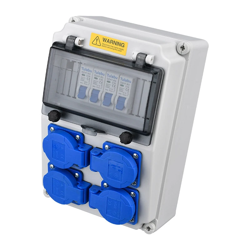 Outdoor Waterproof Handheld Industrial Socket Box Portable Mobile Plastic Power Distribution Box
Outdoor Waterproof Handheld Industrial Socket Box Portable Mobile Plastic Power Distribution Box